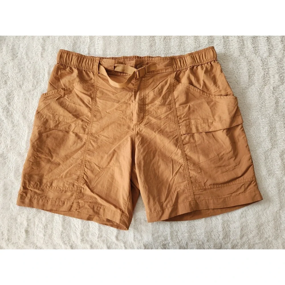 Eddie Bauer Men's Ripstop Tech Pull On‎ Shorts Mens XL Tan